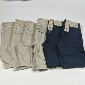 Levis boys cargo shorts lot of 6